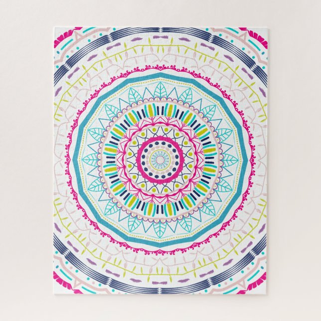 Puzzle mandala colorido (Vertical)