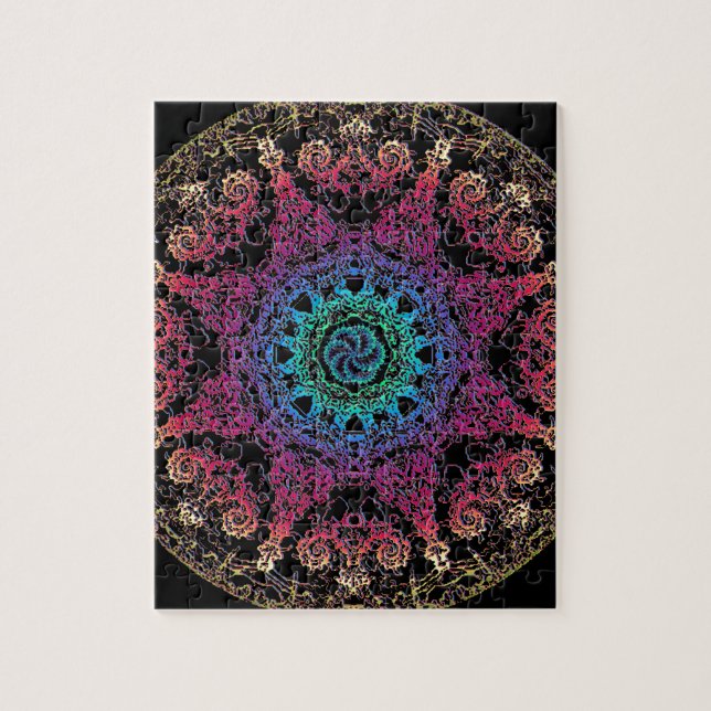 Puzzle Mandala de Kala Chakra (Vertical)