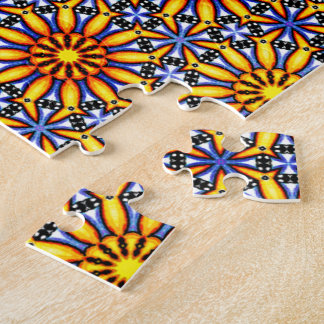Puzzle Mandala de sol celeste