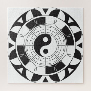Puzzle Mandala de Yin Yang