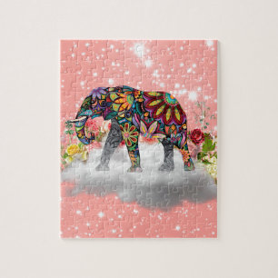 Puzzle Mandala Elephant