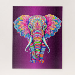 Puzzle Mandala Elephant | Regalo de animales de Boho Spir