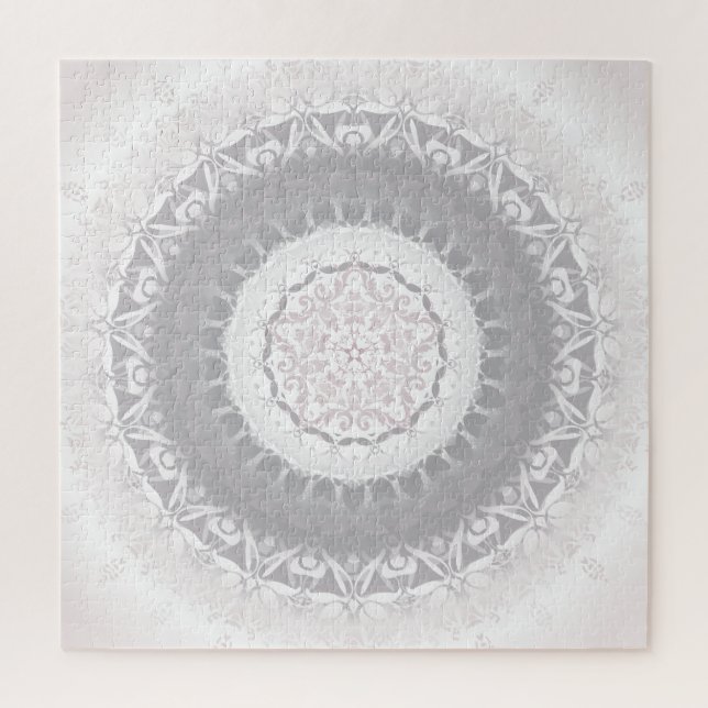 Puzzle Mandala gris de Rubor (Vertical)