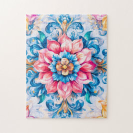 Puzzle Mandala inspirada en la alquimia y la transformaci