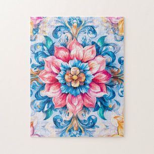 Puzzle Mandala inspirada en la alquimia y la transformaci