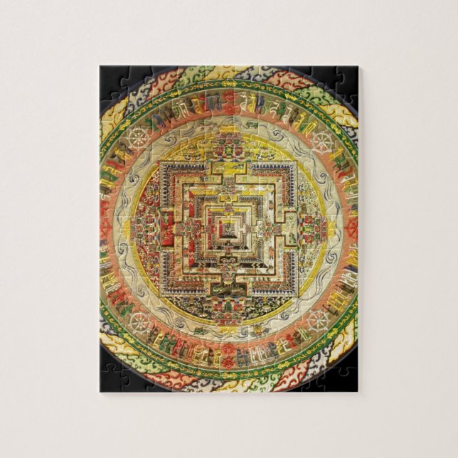 PUZZLE MANDALA TIBETANA ESOTÉRICA COLORIDA (Vertical)