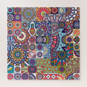 Puzzle Mandala Tile Pattern