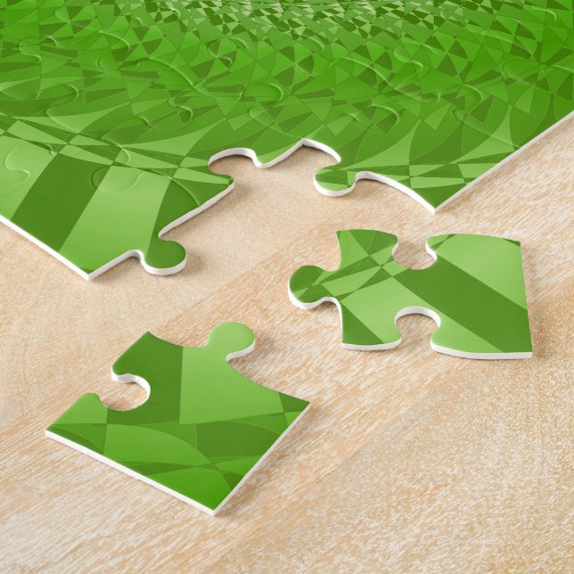 Puzzle Mandalá verde del sol (Lado)