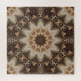 Puzzle Mandala with Hexagonal Elements