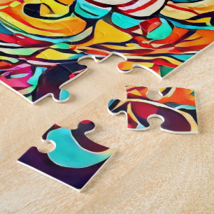 Puzzle Mandalas Sinfonía de Color – Floral Psicodélico Au