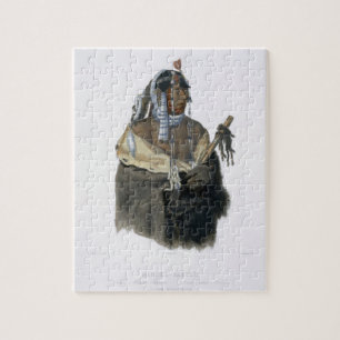 Puzzle Mandeh-Pahchu, indio joven de Mandan, platea 24