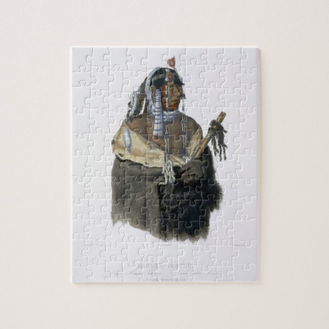 Puzzle Mandeh-Pahchu, indio joven de Mandan, platea 24 (Vertical)