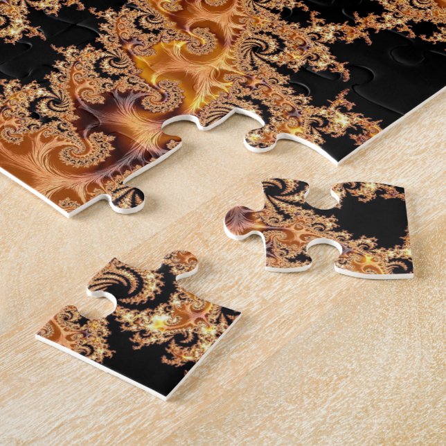 Puzzle Mandelbrot Set Fractal Digital Art Toffee (Lado)