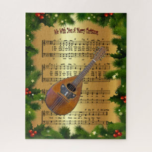 Puzzle Mandolin ~ "Te deseamos una Feliz Navidad" ~