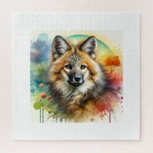 Puzzle Maned Wolf 210624AREF112 - Watercolor