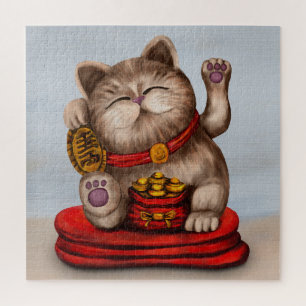 Puzzle Maneki-neko Beckoning cat