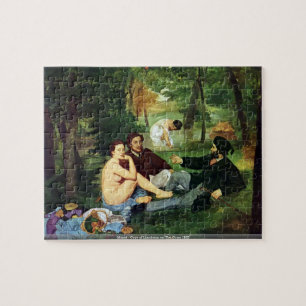 Puzzle Manet - copia del alumerzo en la hierba 1863