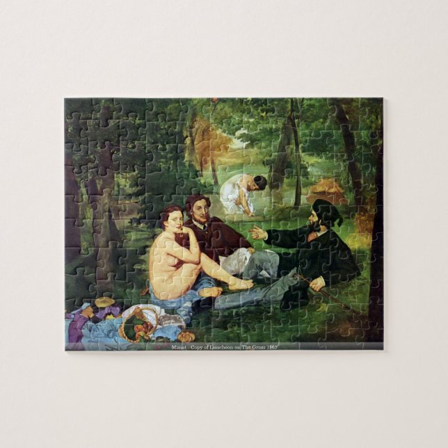 Puzzle Manet - copia del alumerzo en la hierba 1863 (Horizontal)