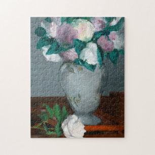 Puzzle Manet Peonies Possibly Pink Bouquet Flowers in a V