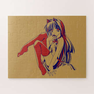 Puzzle Manga americana Neko Catgirl Kawaii Anime