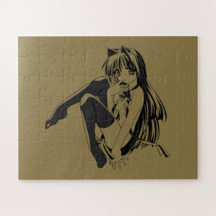 Puzzle Manga, Neko Catgirl Furry Kawaii Loli