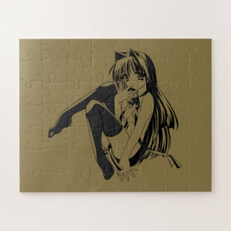 Puzzle Manga, Neko Catgirl Furry Kawaii Loli
