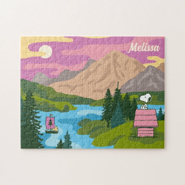 Puzzle Maní | Snoopy & Woodstock El Gran Exterior (Horizontal)