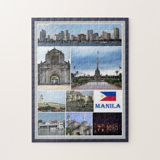 Puzzle Manila - Filipinas - Mosaico (Vertical)