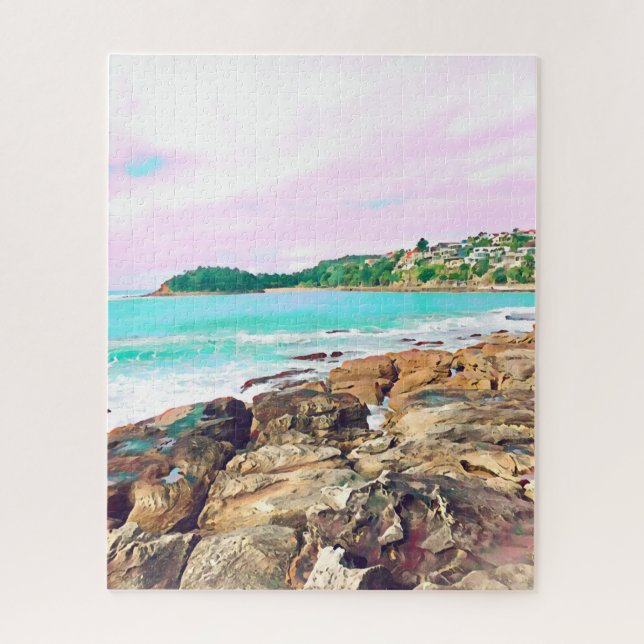 Puzzle Manly Beach ocean surf Australia (Vertical)