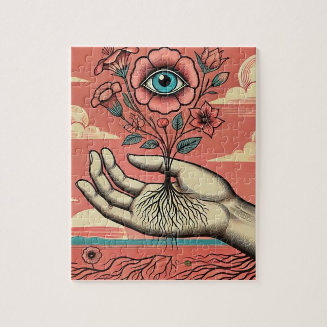 Puzzle Mano de jardineros surrealistas (Vertical)