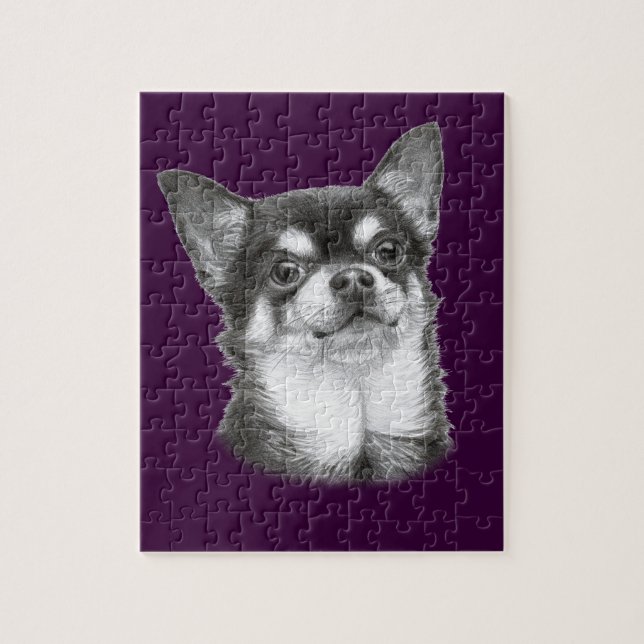 Puzzle Mano dibujada Chihuahua (Vertical)