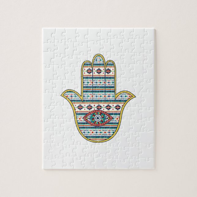 Puzzle Mano HAMSA de Fatima Symbol (Vertical)
