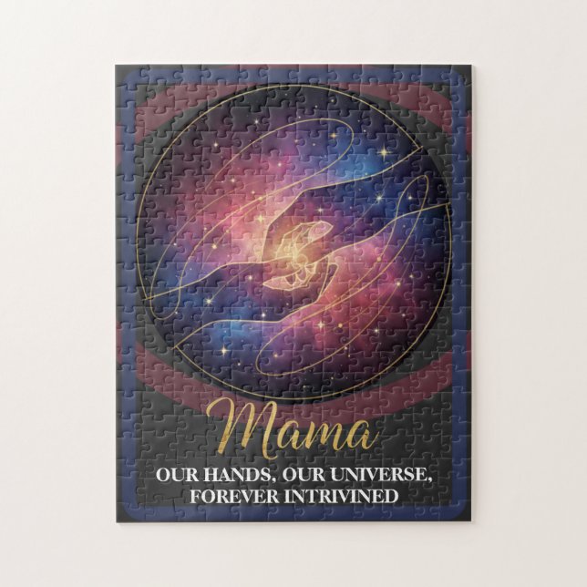 Puzzle Manos de Mamá Celestial Galaxia Universo (Vertical)