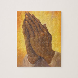 Puzzle manos de rogación negras