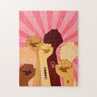 Puzzle Manos femeninas con puño levantado