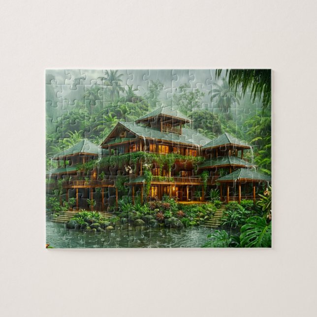 Puzzle Mansión de la Selva Tropical (Horizontal)