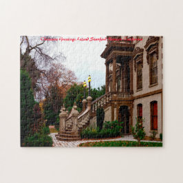 Puzzle Mansión Leland Stanford. Saludos de Navidad