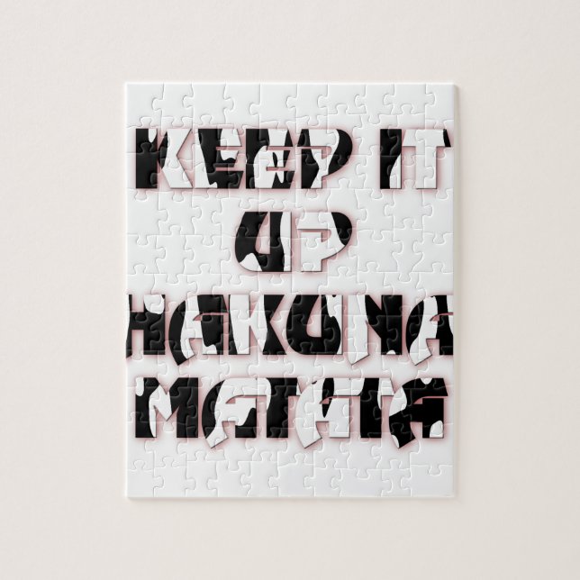 Puzzle Mantener arriba / Impresión artística de Hakuna Ma (Vertical)
