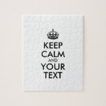 PUZZLE MANTENER CALMA Y EL TEXTO<br><div class="desc">MANTENER CALMA Y SU TEXTO. Editar esta plantilla de diseño - CREAR SU TEXTO</div>