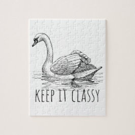 Puzzle Manténgalo con Clase Elegante Cisne