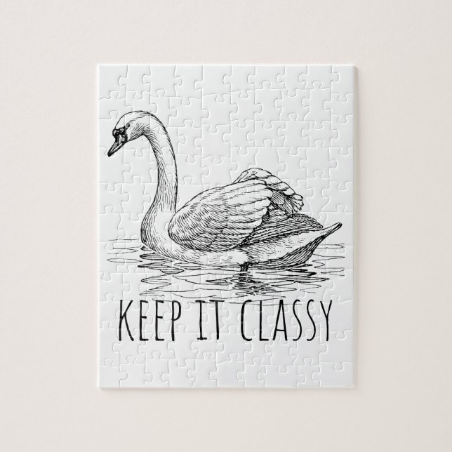 Puzzle Manténgalo con Clase Elegante Cisne (Vertical)