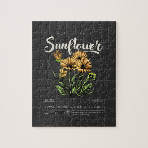 Puzzle Mantente como un girasol