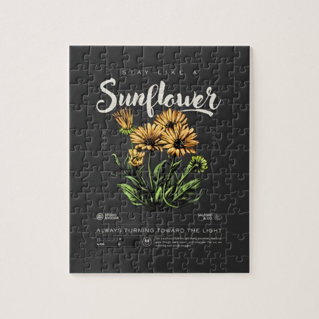 Puzzle Mantente como un girasol (Vertical)