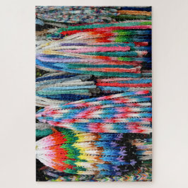 Puzzle many paper cranes