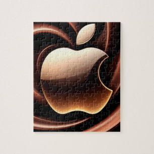 Puzzle 🍎 Manzana Dorada Líquido Metálico Lujo Regalo Rom