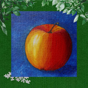 Puzzle Manzana roja - Poster de pintura de vida fija