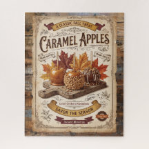Manzanas de Caramelo Vintage | Bendiciones de Otoñ