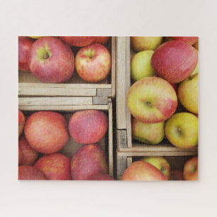 Puzzle Manzanas en tazas de madera
