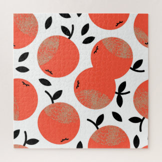 Puzzle Manzanas rojas: Patrón texturizado dorado.