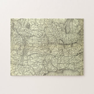 Puzzle Map Ohio y Mississippi Railway